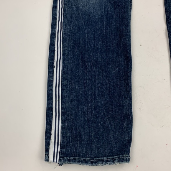 Silver Jeans Custom Modified USA America Distressed Straight Jeans Patches Sz 28 - Picture 9 of 16